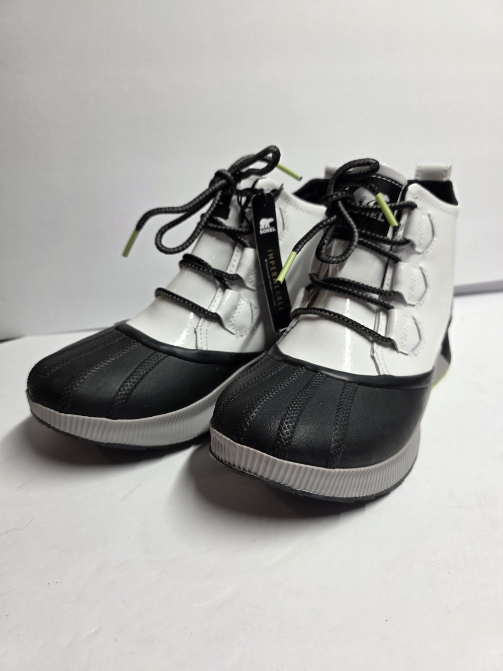 Sorel Women's Out 'N About III Classic waterproof boots in Sea Salt and Black